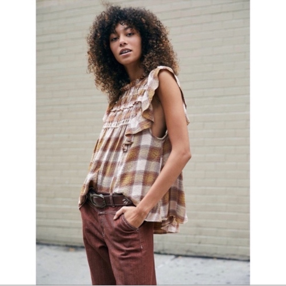 Free People Not Your Average Girl Plaid Size XS